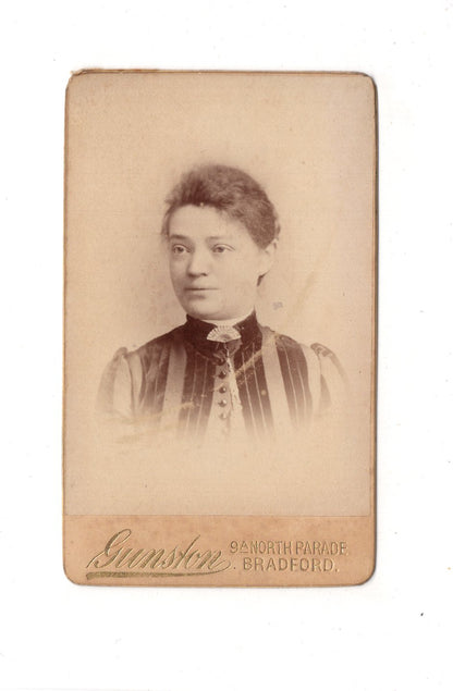 Fotografie Damenportrait - Bradforf 1880er / CDV C1-02