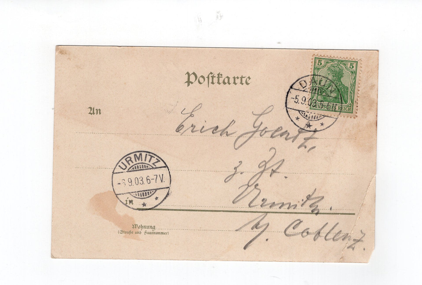 Ansichtskarte Eifel / Gemündener Maar - 1903