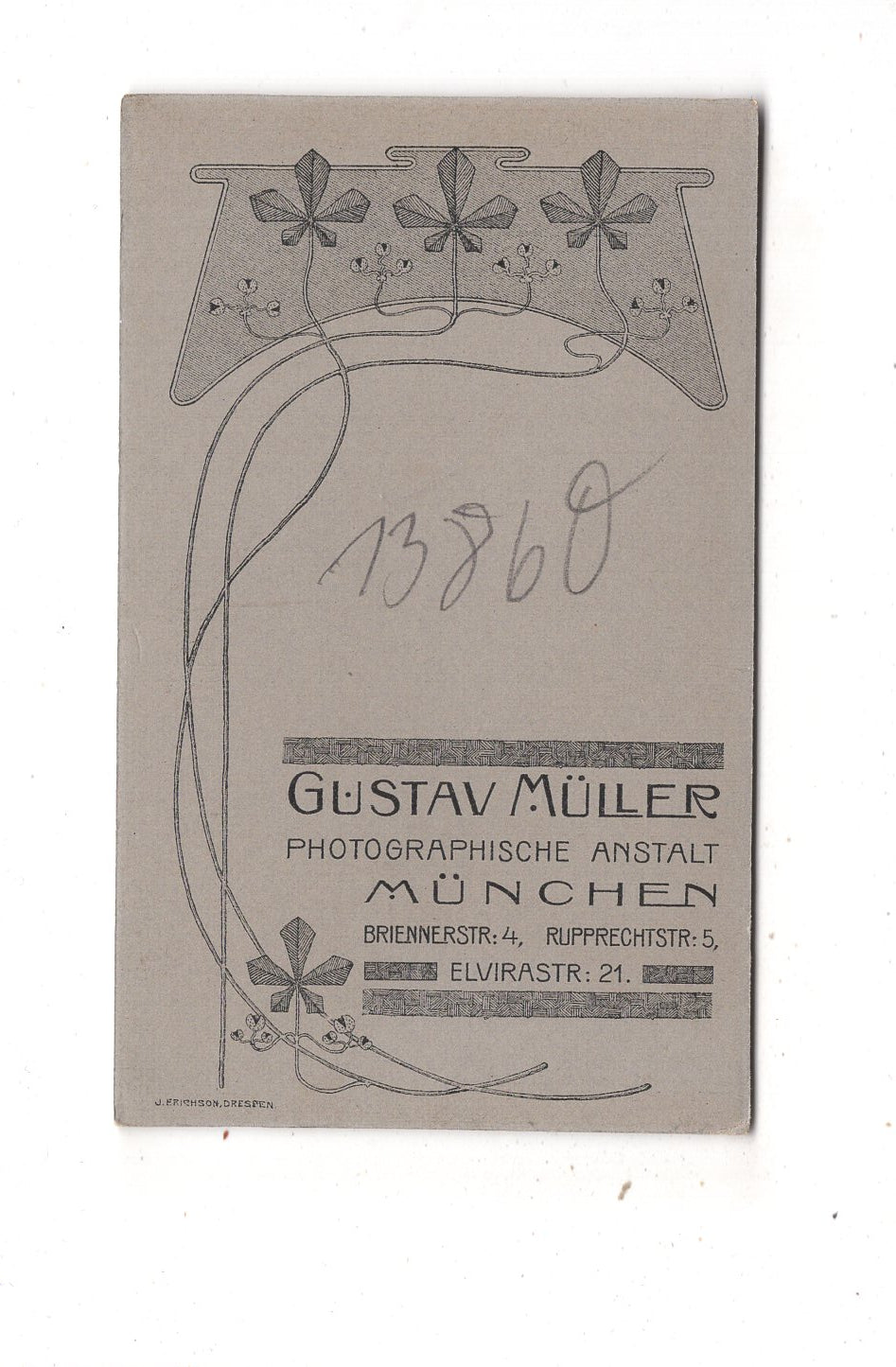 Fotografie Soldat - München 1900er / CDV M1-04