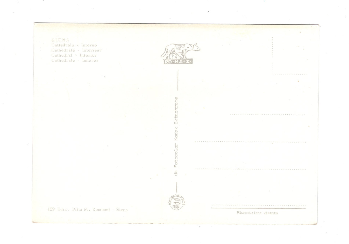 Ansichtskarte Siena / Cattedrale / Italien
