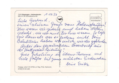 Ansichtskarte Göppingen-Hohenstaufen / Schwäbische Alb