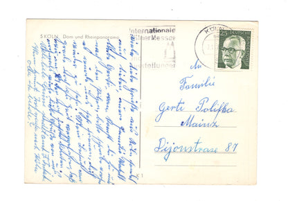 Ansichtskarte Köln am Rhein / Dom und Rheinpanorama / G1-57