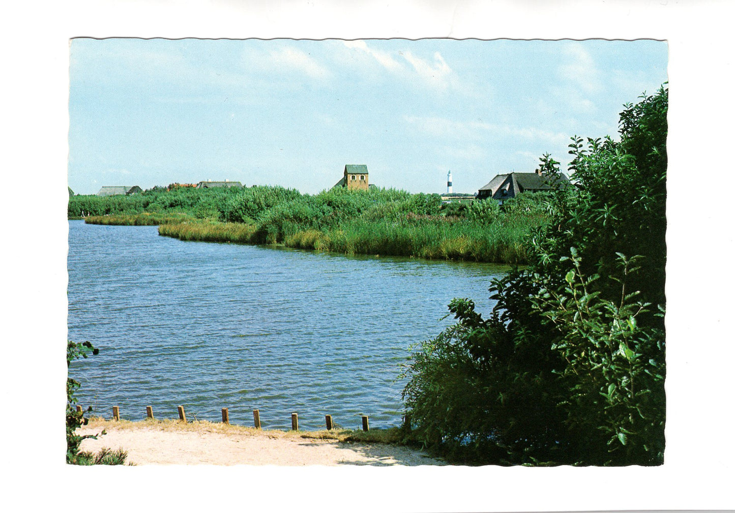 Ansichtskarte Nordseebad Wenningstedt auf Sylt / Am Dorfteich