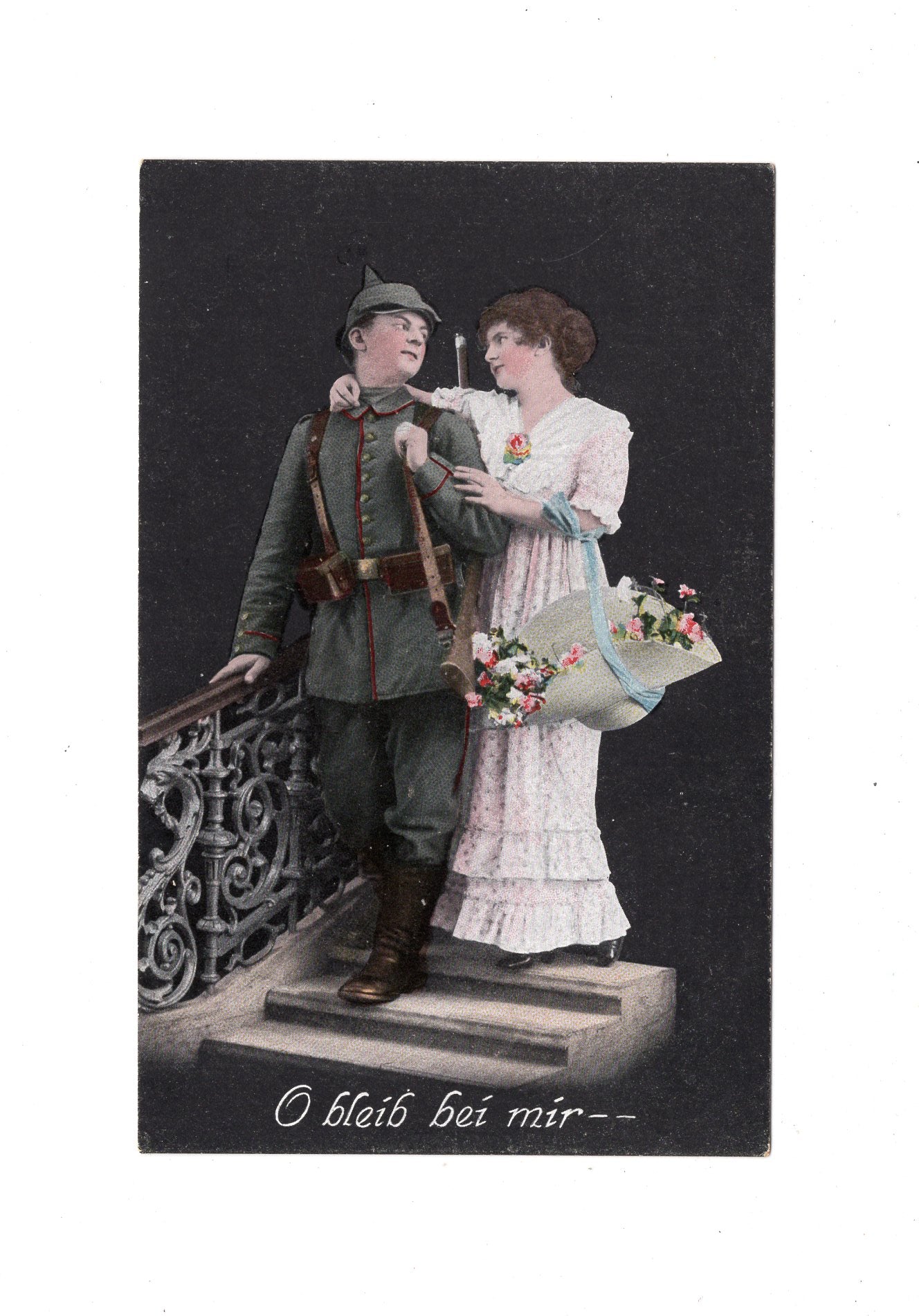 Ansichtskarte / Patriotische Karte / Soldat mit Pickelhaube