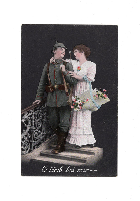 Ansichtskarte / Patriotische Karte / Soldat mit Pickelhaube