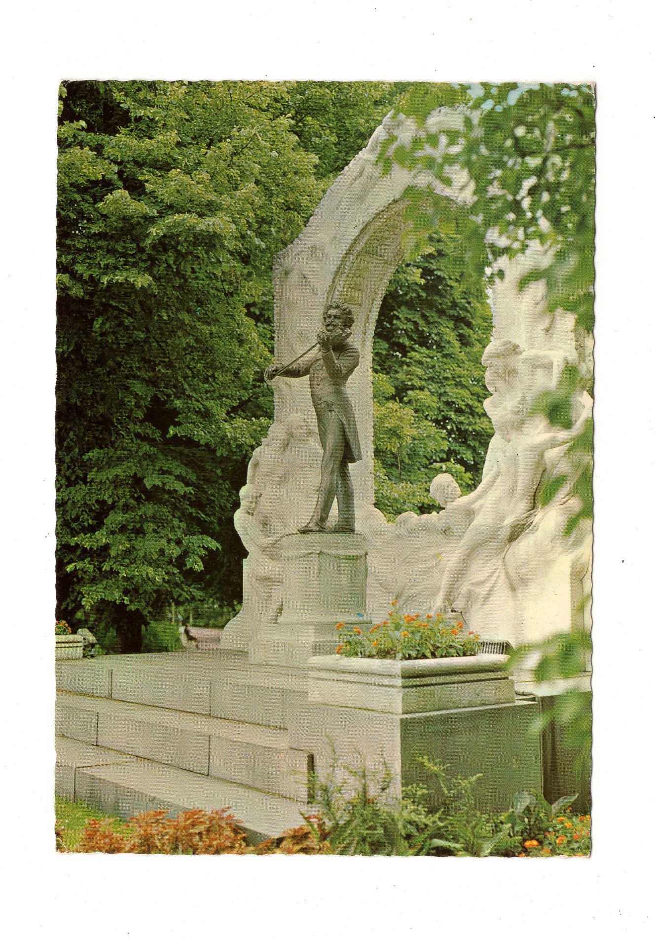 Ansichtskarte Wien / Johann-Strauß-Denkmal / Österreich