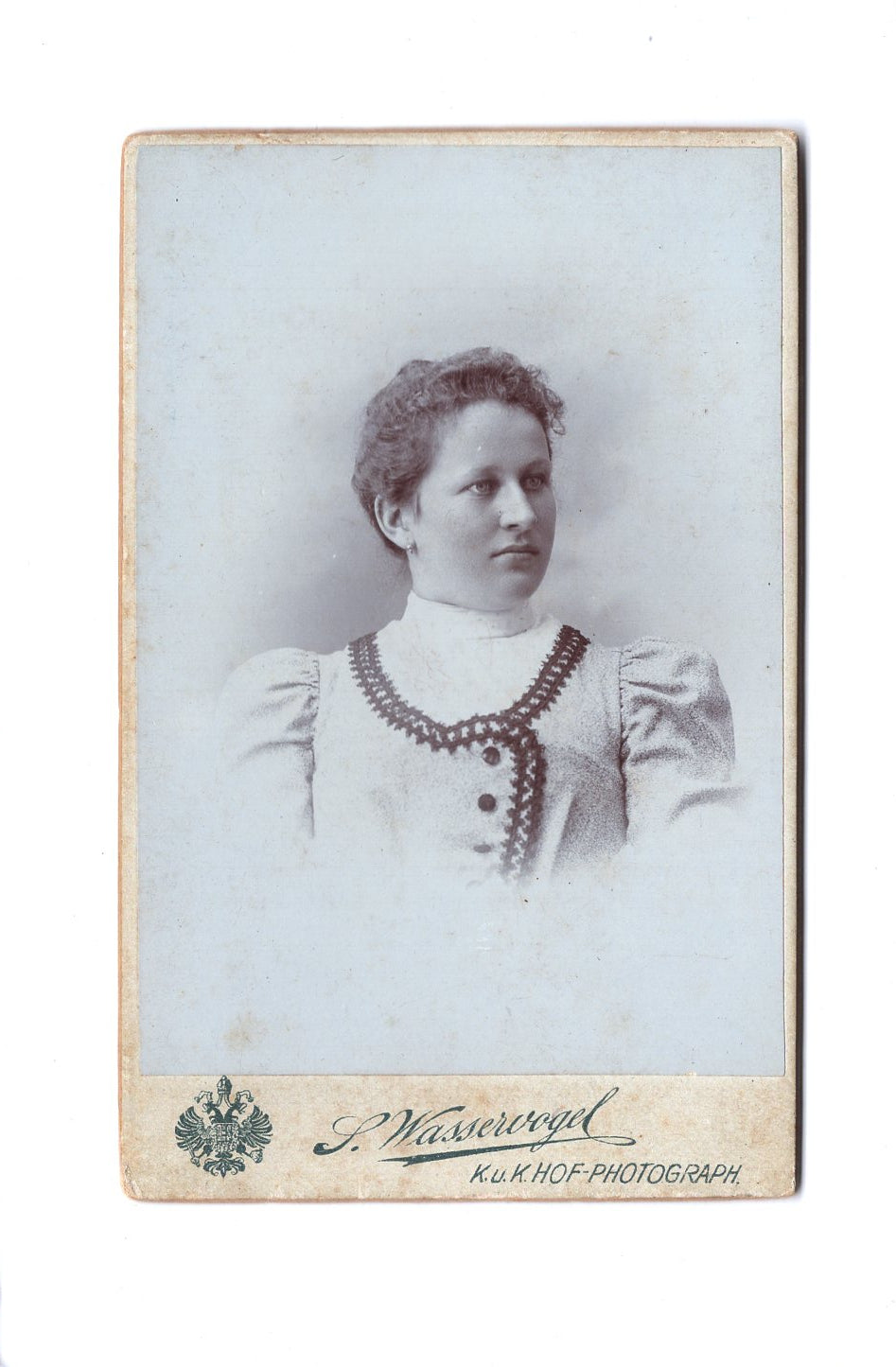 Fotografie Damenportrait / benannt - Olmütz / Bielitz 1890er