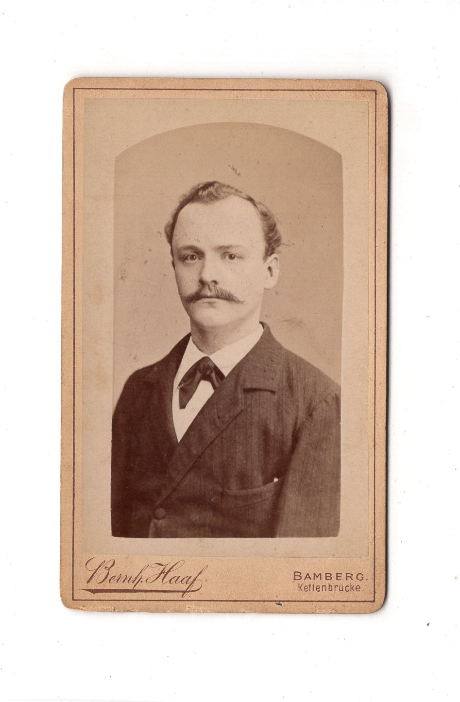 Fotografie Herrenportrait - Bamberg 1880er / CDV C1-20