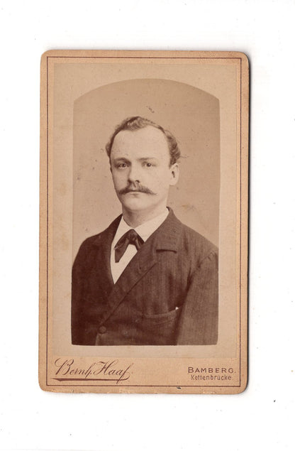 Fotografie Herrenportrait - Bamberg 1880er / CDV C1-20