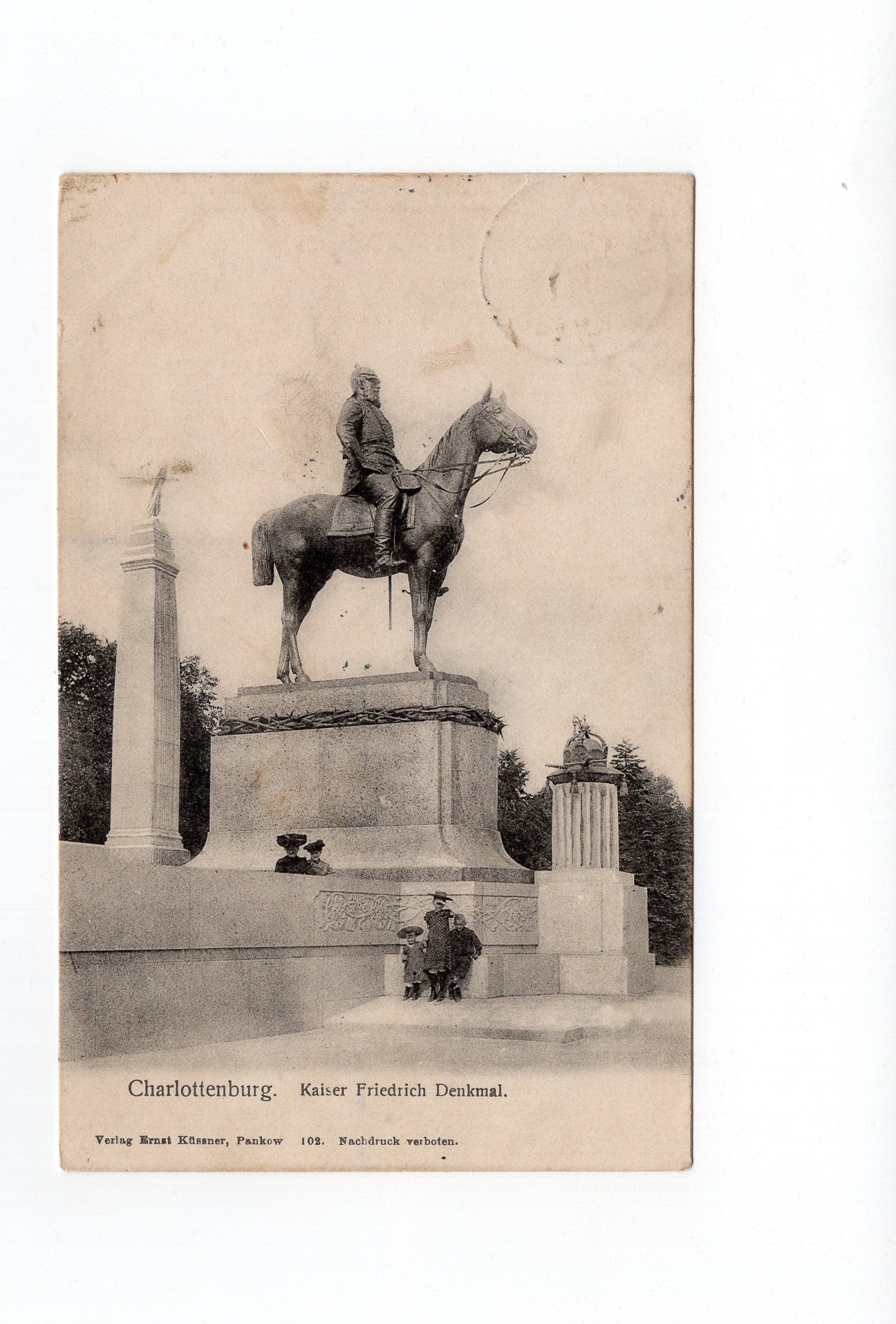 Ansichtskarte Charlottenburg / Kaiser-Friedrich-Denkmal