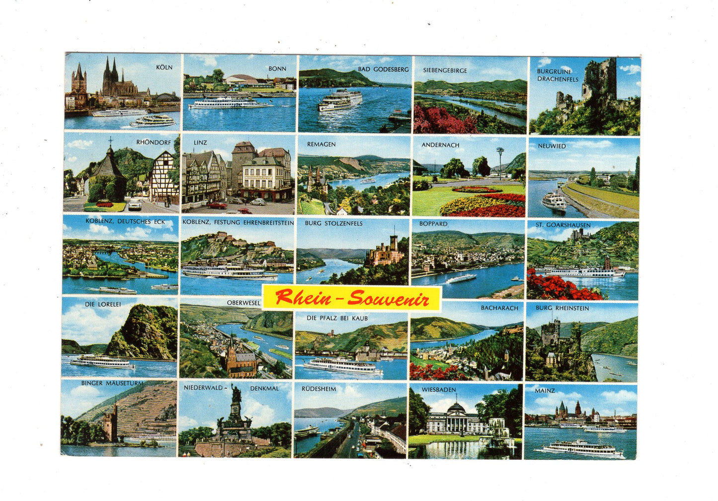 Ansichtskarte Rhein-Souvenir / Rüdesheim / Remagen +++ / M1-62