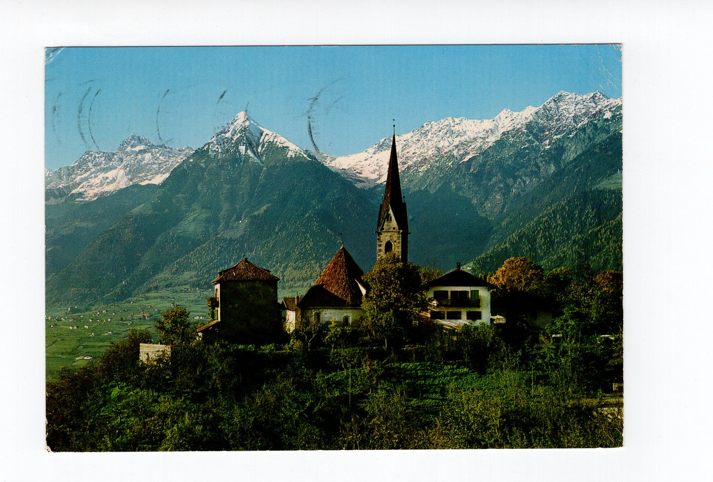 Ansichtskarte St. Georgen-Kirchlein / Schenna bei Meran / Südtirol / Italien