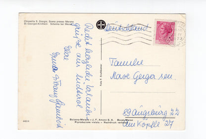 Ansichtskarte St. Georgen-Kirchlein / Schenna bei Meran / Südtirol / Italien