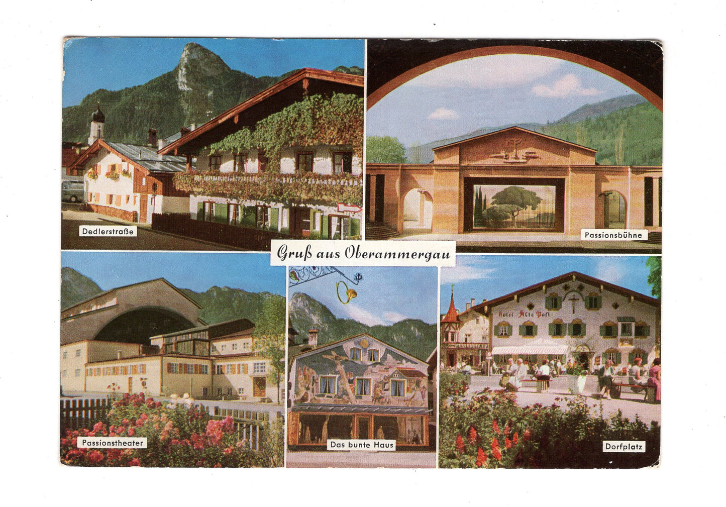 Ansichtskarte Ortsansichten von Oberammergau