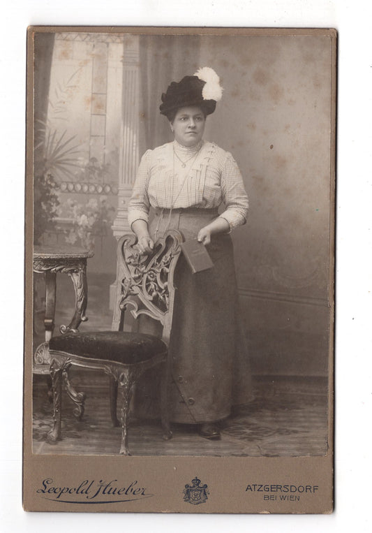 Fotografie Feine Dame - Atzgersdorf bei Wien 1900er / CAB W-20