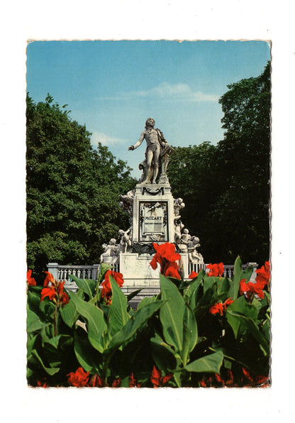 Ansichtskarte Wien / Mozart-Denkmal / Österreich