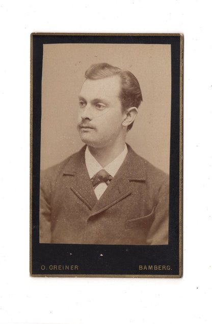 Fotografie Herrenportrait - Bamberg 1880er / CDV C1-20