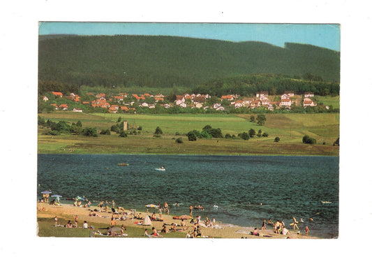 Ansichtskarte Waldmünchen / Bayerischer Wald / Perlsee mit Perlhütte