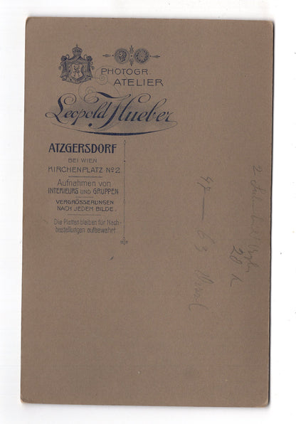 Fotografie Feine Dame - Atzgersdorf bei Wien 1900er / CAB W-20