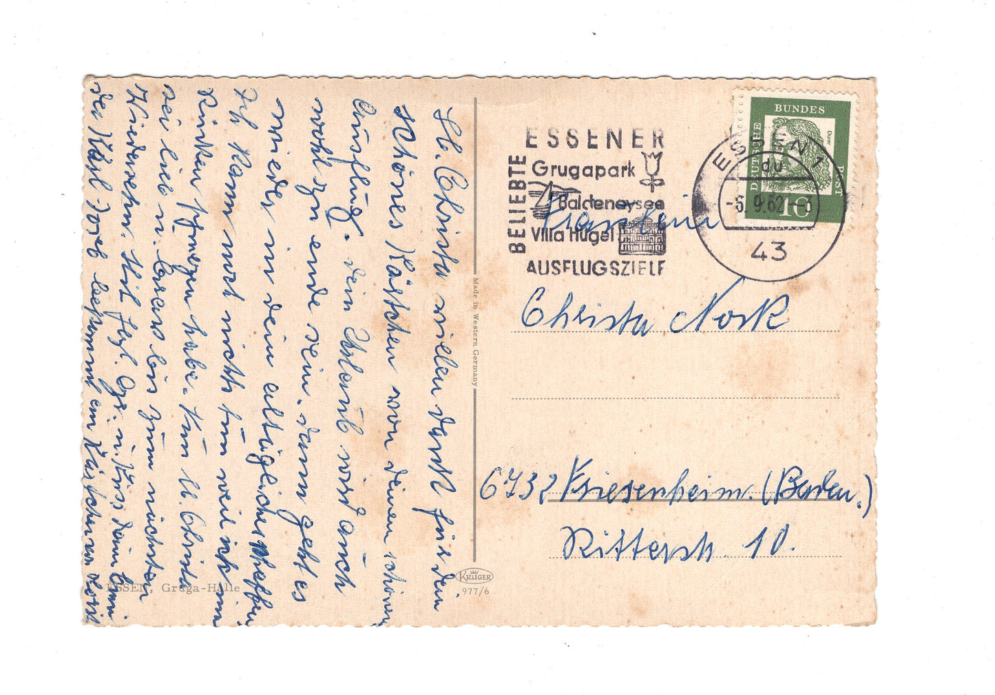 Ansichtskarte Essen / Gruga-Halle / H1-70