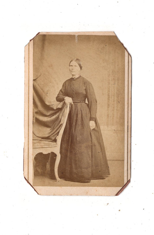 Fotografie Feine Dame - unbekannter Ort 1870er