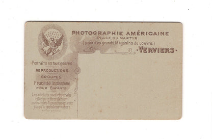 Fotografie Damenportrait - Verviers 1890er / CDV C1-02