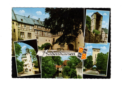Ansichtskarte Babenhausen / Wasserturm / Schlosshof +++