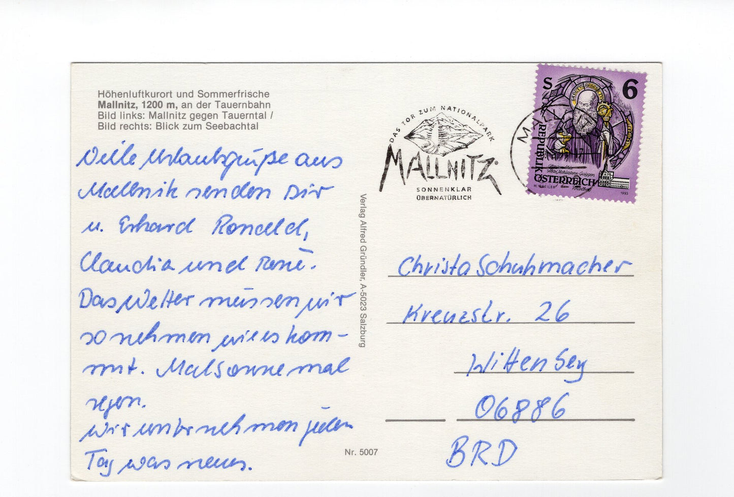 Ansichtskarte Mallnitz / Kärnten / Österreich
