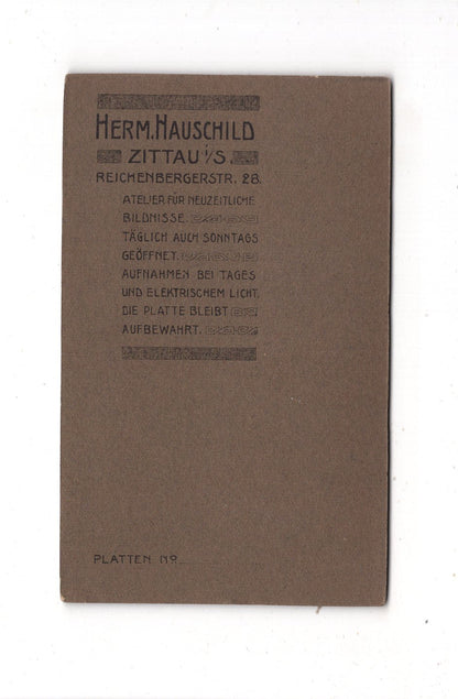 Fotografie Niedlicher kleiner Junge - Zittau 1910er / CDV M1-25