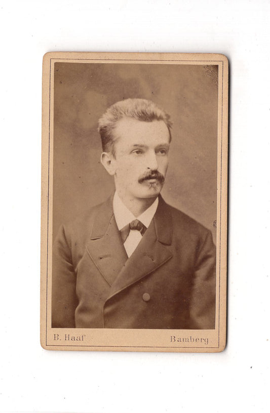 Fotografie Herrenportrait - Bamberg um 1880 / CDV C1-20