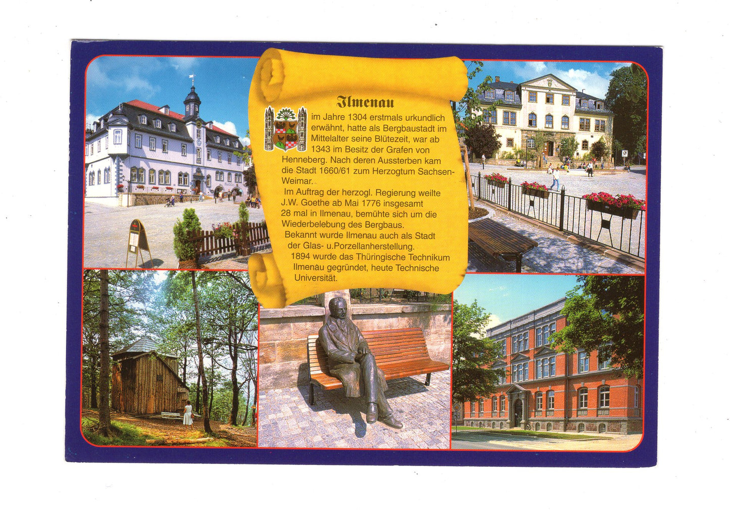 Ansichtskarte Ilmenau / Rathaus / Amtshaus +++