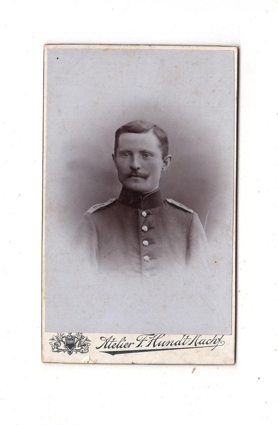 Fotografie Soldat - Münster in Westfalen um 1900 / CDV M1-05