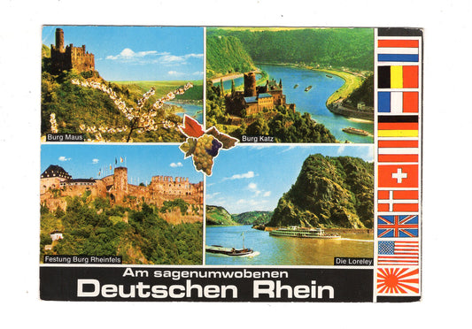 Ansichtskarte Am Deutschen Rhein / Burg Maus / Loreley +++ / M1-62