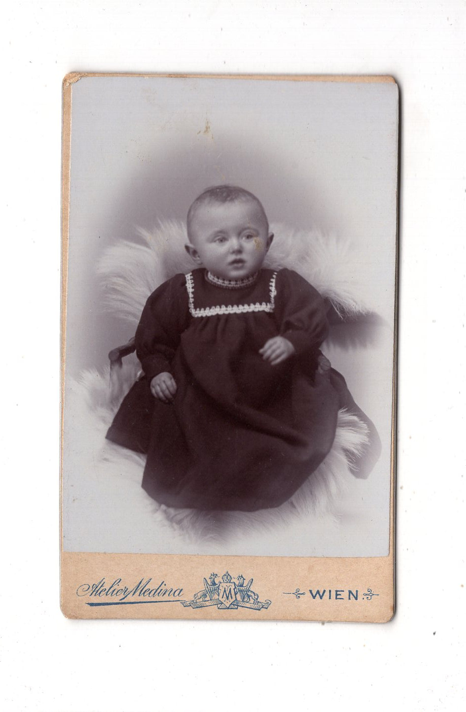 Fotografie Schönes Kinderbild / Baby - Wien 1890er / CDV N1-08