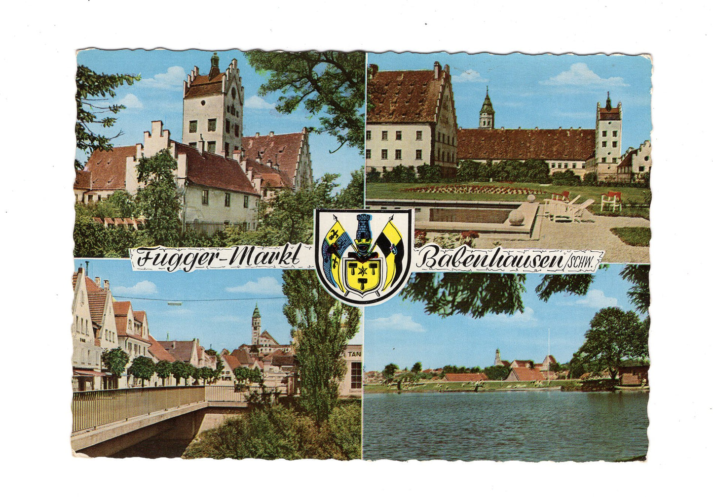Ansichtskarte Fugger-Markt Babenhausen