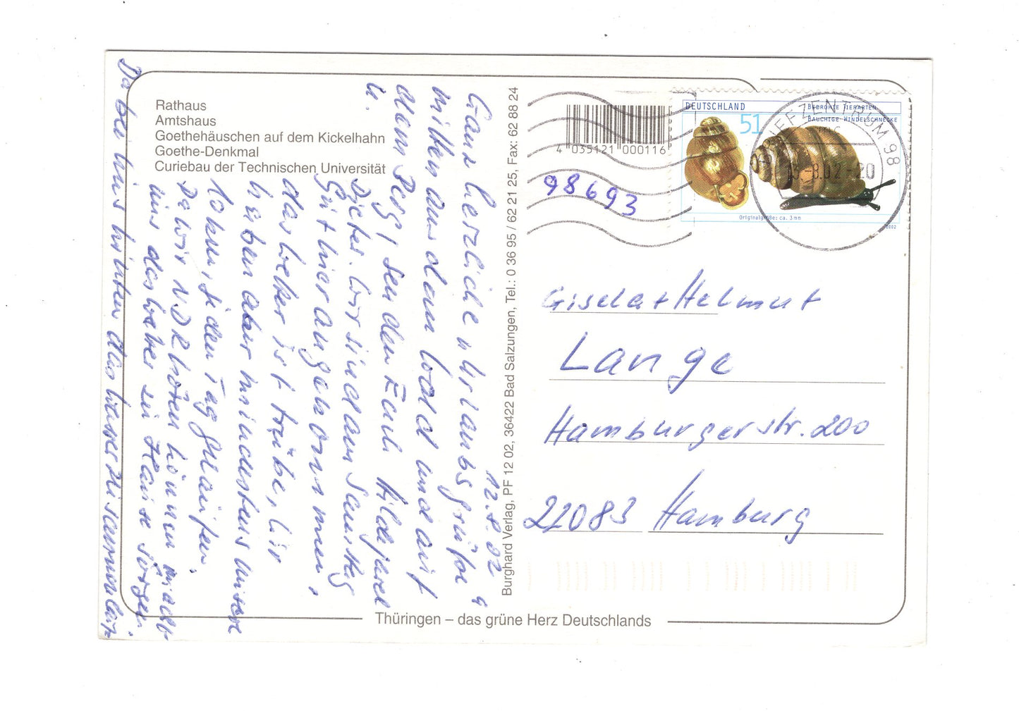 Ansichtskarte Ilmenau / Rathaus / Amtshaus +++