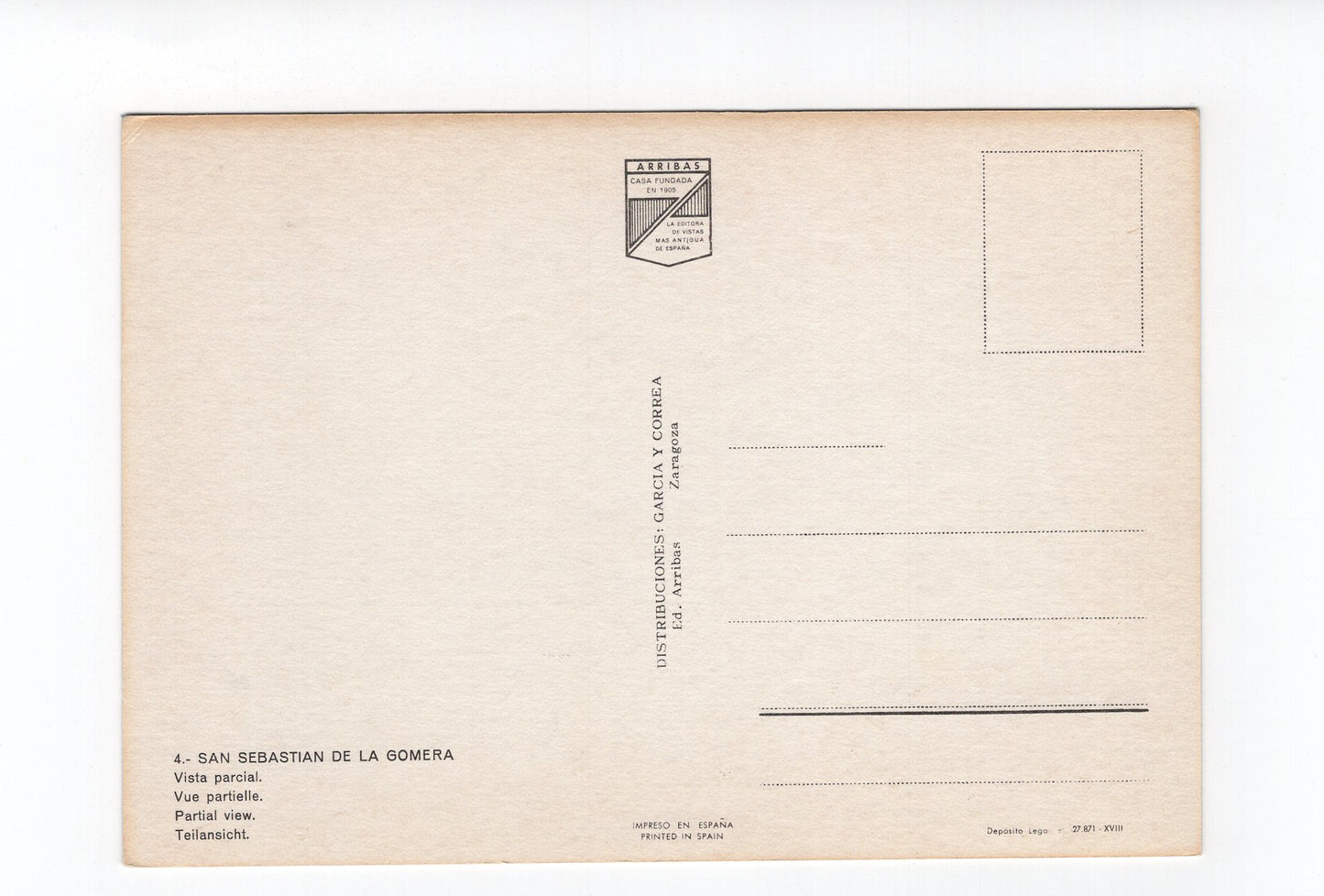 Ansichtskarte San Sebastian de la Gomera / Spanien