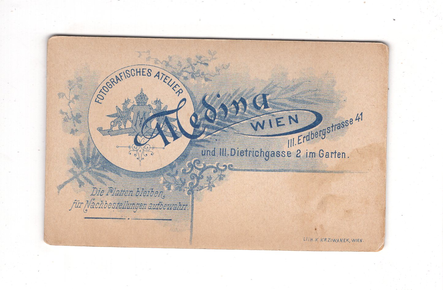 Fotografie Schönes Kinderbild / Baby - Wien 1890er / CDV N1-08