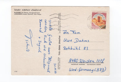 Ansichtskarte Algund bei Meran / Südtirol / Italien