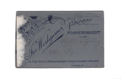 Fotografie Damenportrait  in Tracht - Frankenmarkt / Oberösterreich um 1910