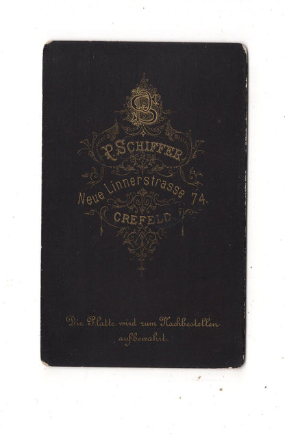 Fotografie Damenportrait - Krefeld 1880er / CDV N1-12
