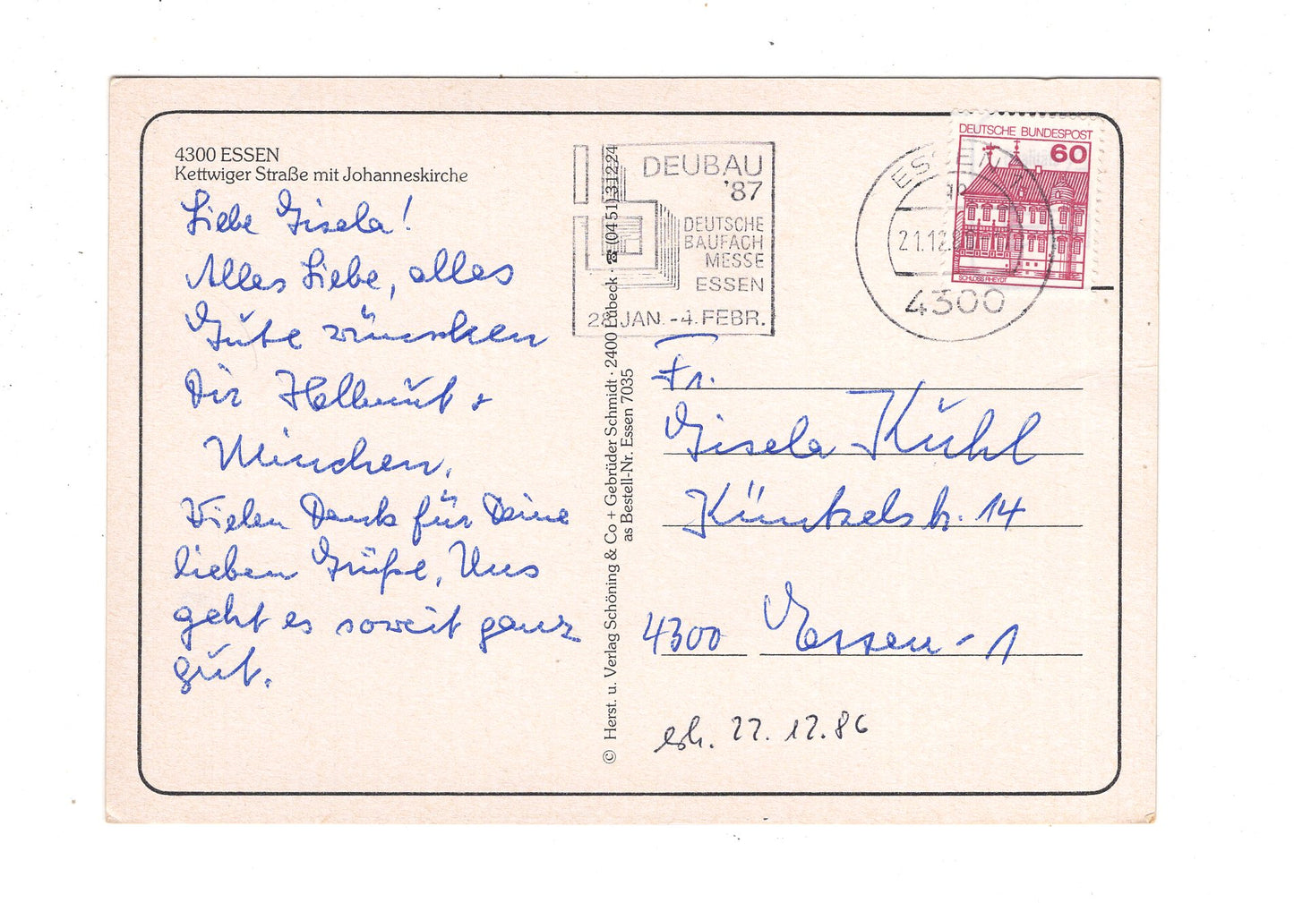 Ansichtskarte Feiertage / Frohe Weihnachten / K1-59