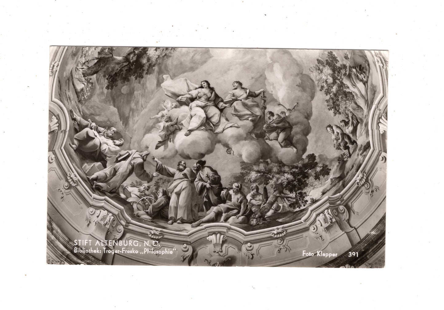 Ansichtskarte Stift Altenburg / Bibliothek / Österreich