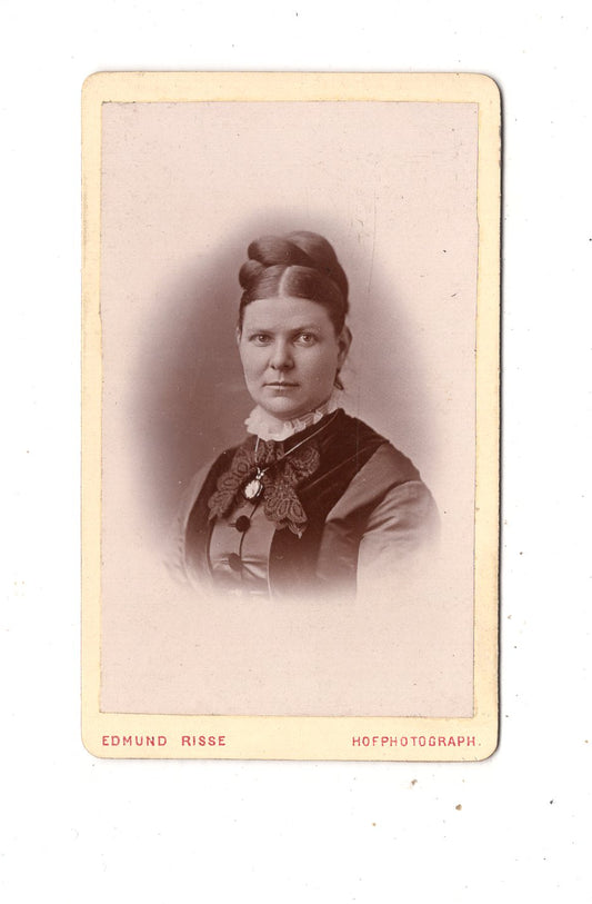 Fotografie Damenportrait - Norderney / Bochum +++ um 1890 / CDV N1-12