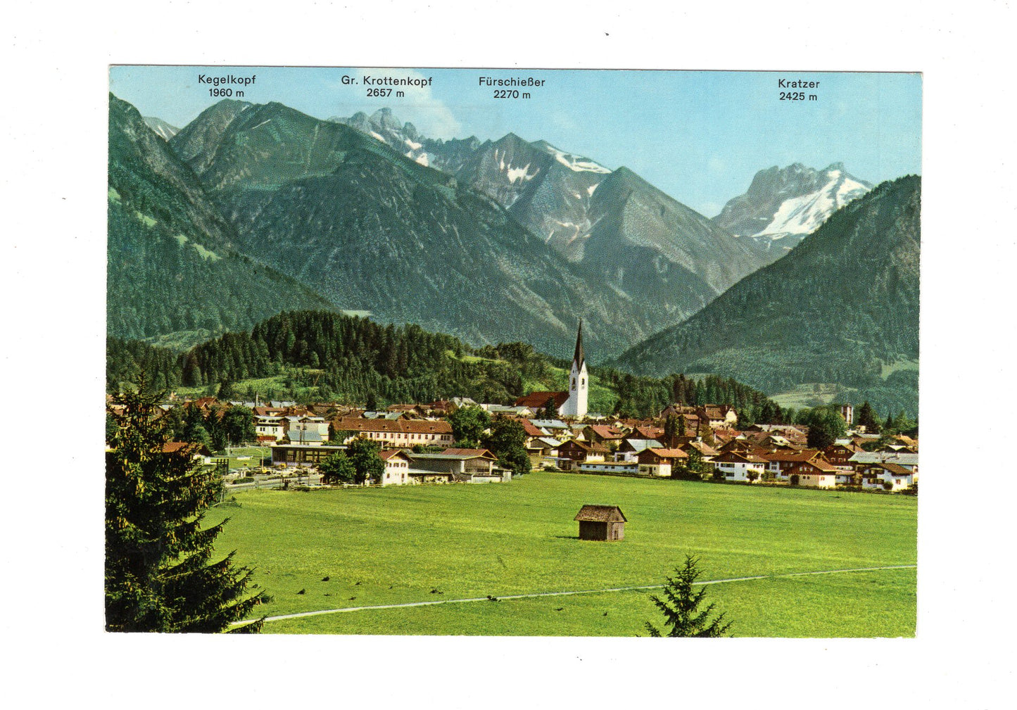 Ansichtskarte Oberstdorf in den Allgäuer Alpen / H1-54