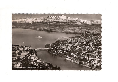 Ansichtskarte Konstanz / Bodensee / Rheinausfluss +++ / J1-65