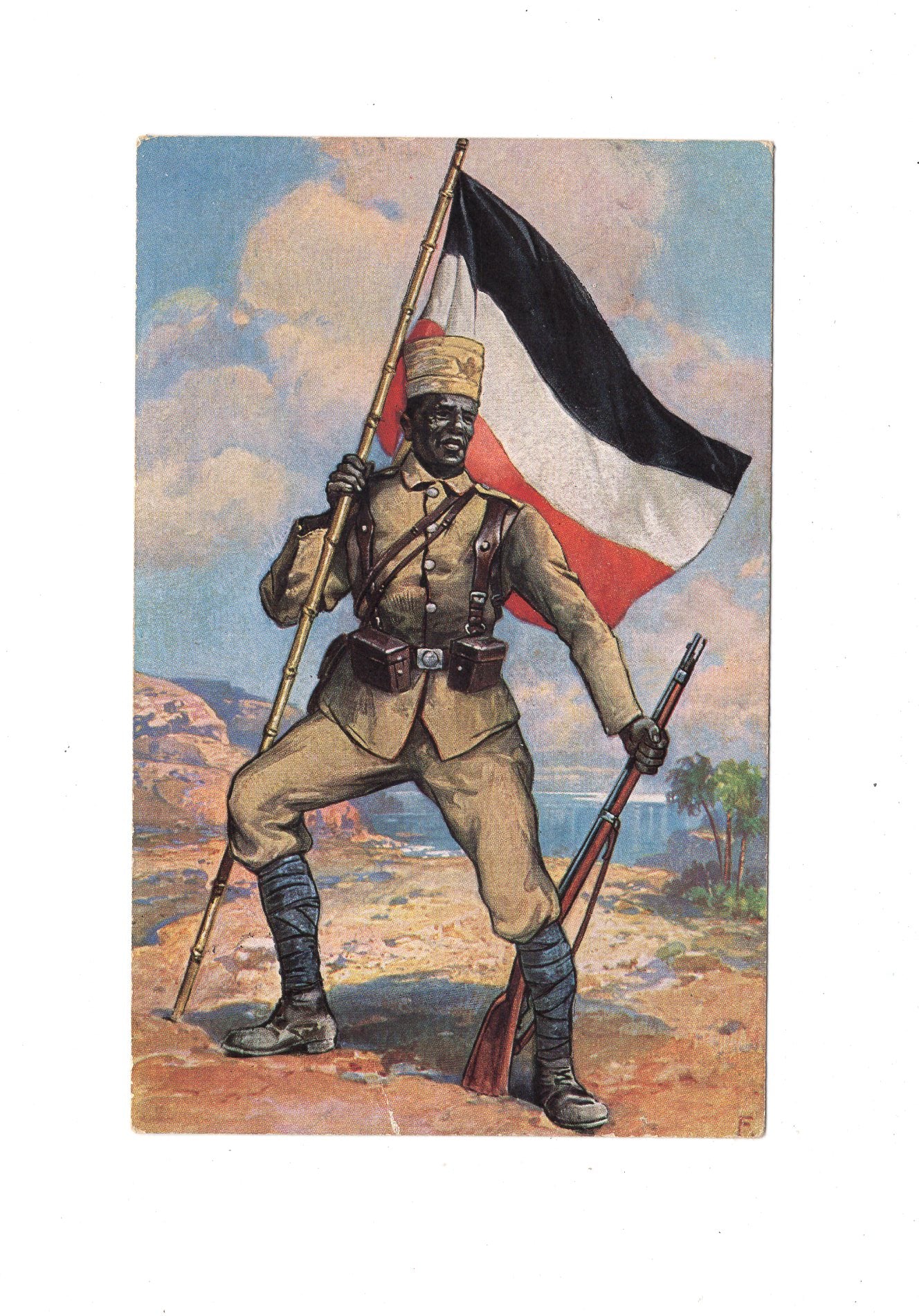 Ansichtskarte / Feldpost / Kolonialkriegerdank - 1915