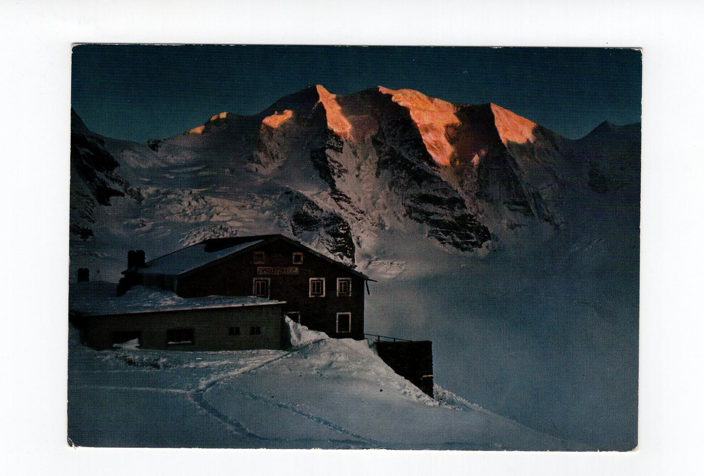 Ansichtskarte Abend auf Diavolezza / Engadin / Schweiz