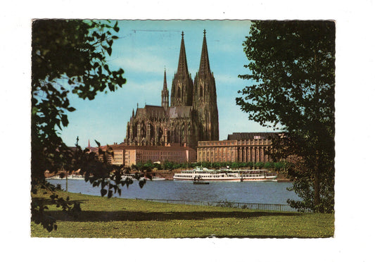Ansichtskarte Köln am Rhein / Blick zum Dom vom Rheinpark / G1-57