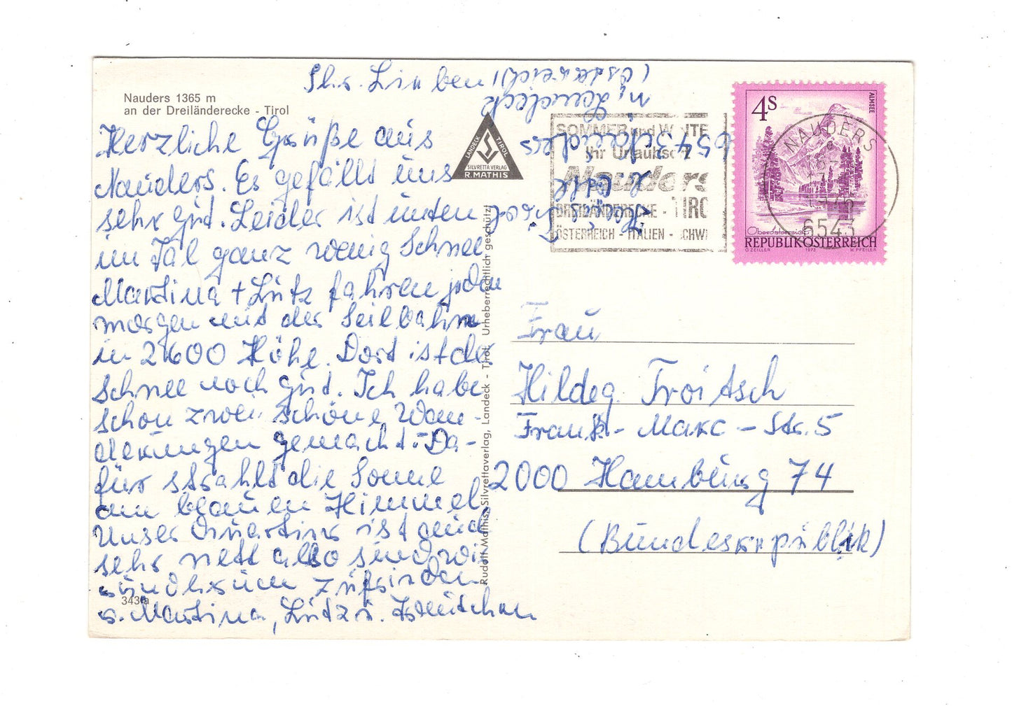 Ansichtskarte Nauders / Tirol / Österreich